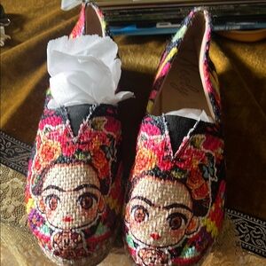 Vans Colorful Frida Kahlo Slip-On Shoes